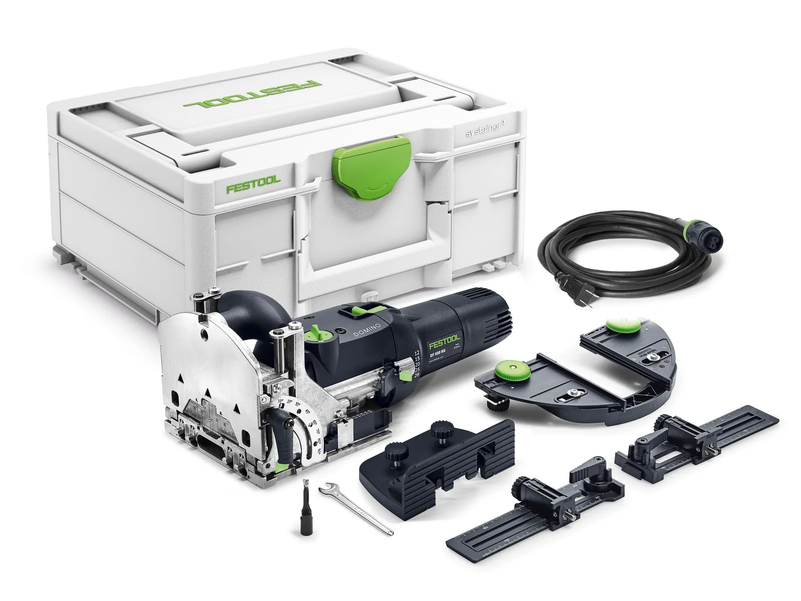 Festool Domino DF 500 RQ-Set Loose Tenon Joiner — All Four Cutters